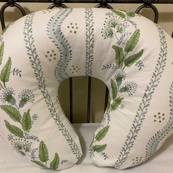 Floral Vines Nursing Pillow Cover, Old and New Style, Choose Your Color