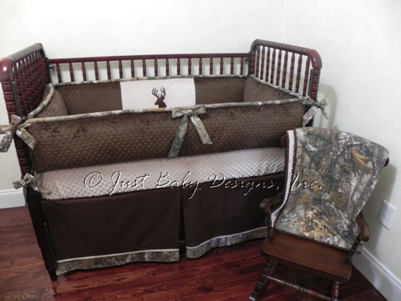 camo crib set