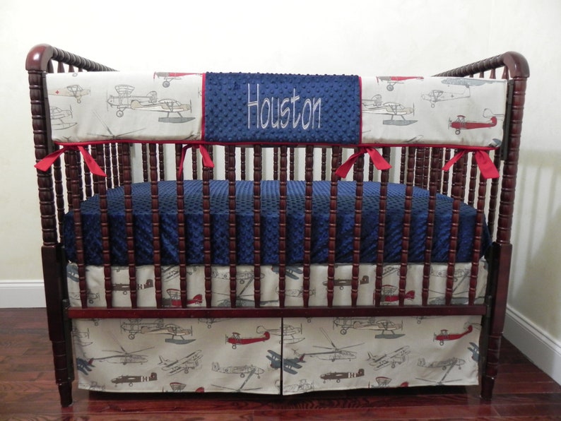 airplane crib set