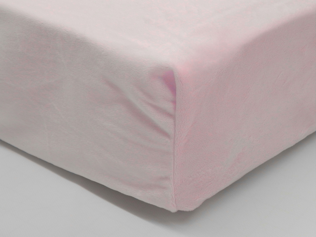 Minky Crib Sheet, Pale Pink Minky Crib Sheet, Mini Crib Sheet Etsy