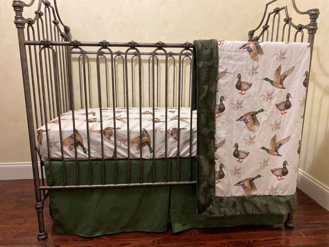 Duck Crib Bedding, Boy Baby Bedding, Woodland Nursery Bedding Etsy