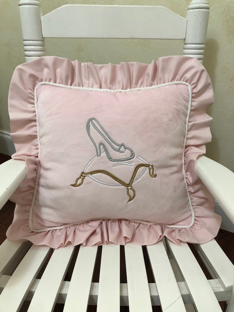 Baby Girl Cinderella Crib Bedding White and Pink Princess Etsy