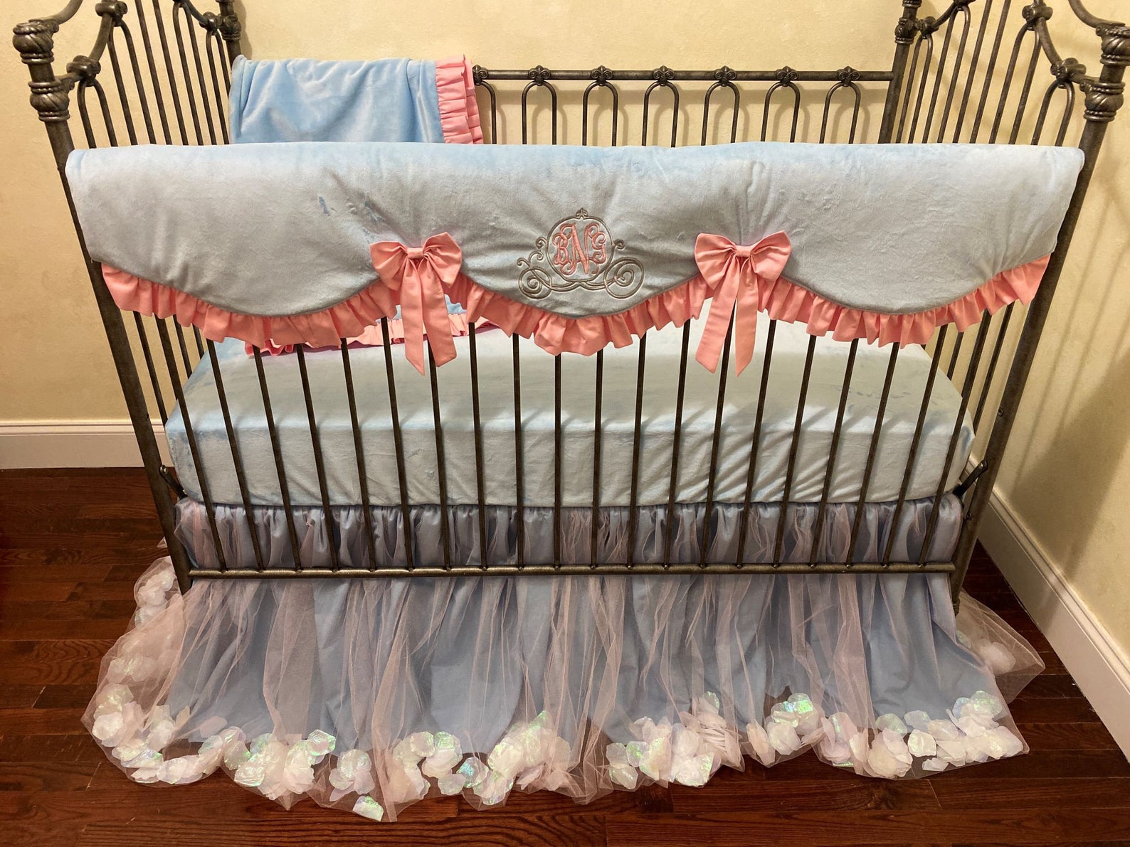 Cinderella Crib Bedding Princess Crib Bedding Fairy Tale Etsy