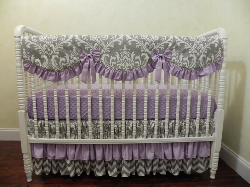 Lavender Crib Bedding Set Macy Girl Baby Bedding Lavender Etsy