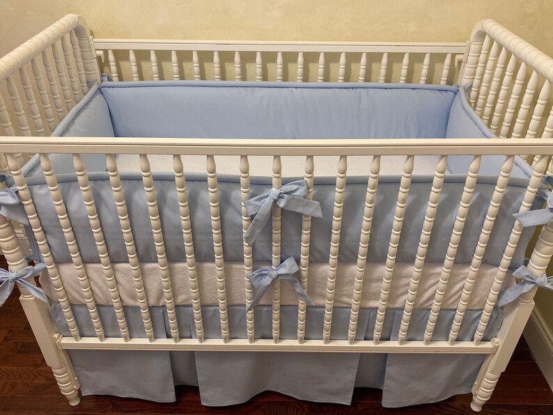 Light Blue Baby Boy Crib Bedding Light Blue Baby Bedding Etsy