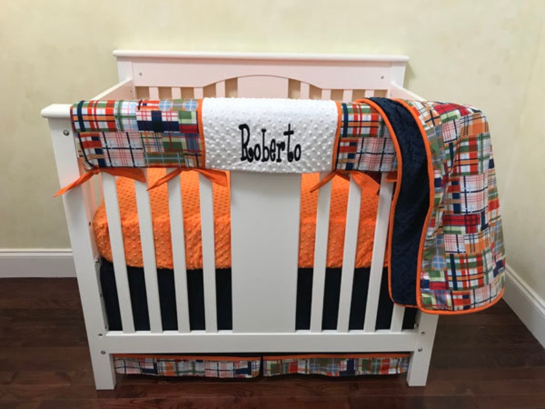 Baby Boy MINI CRIB Bedding Boy Mini Crib Baby Bedding Etsy