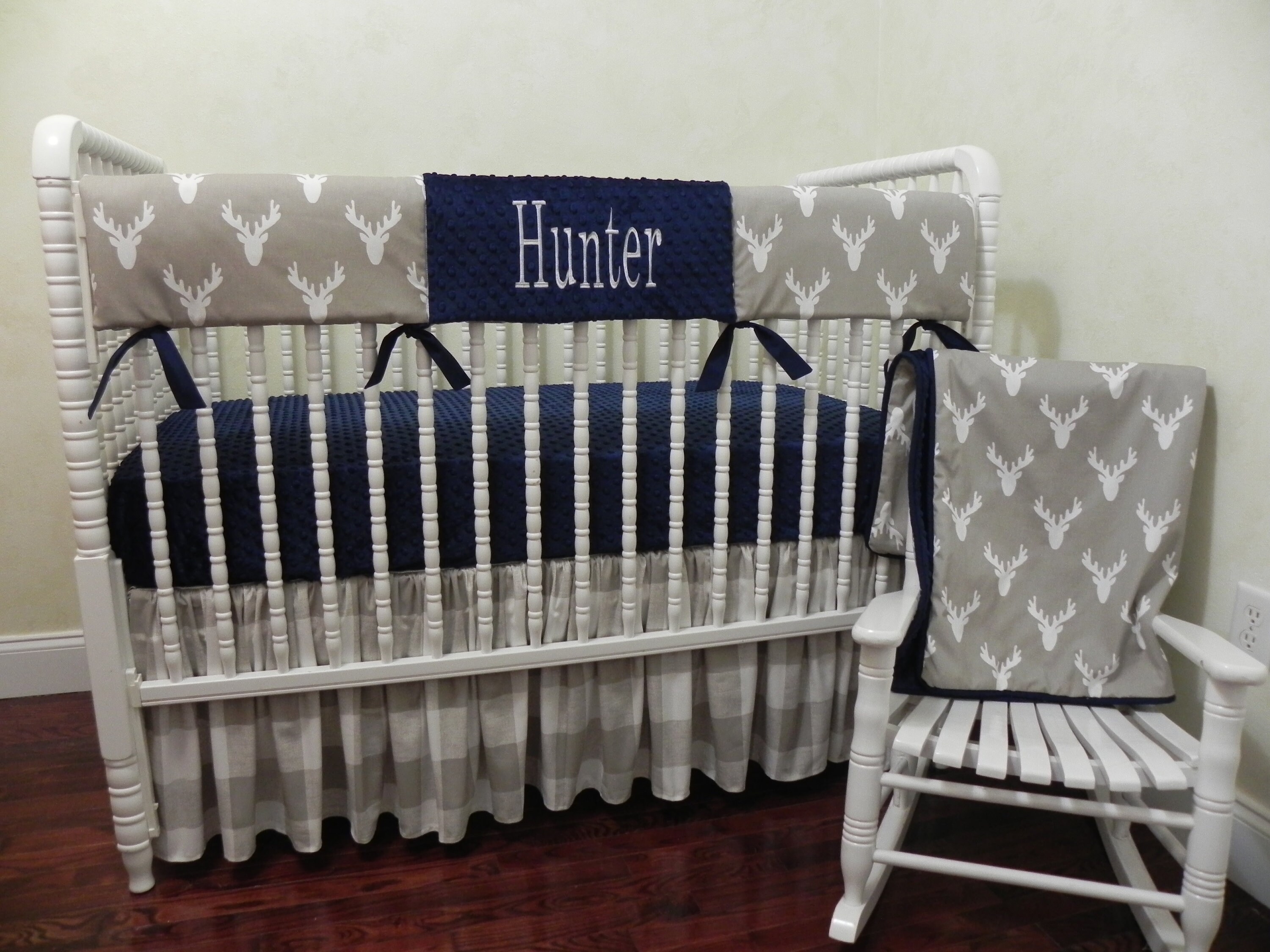 baby boy deer crib bedding