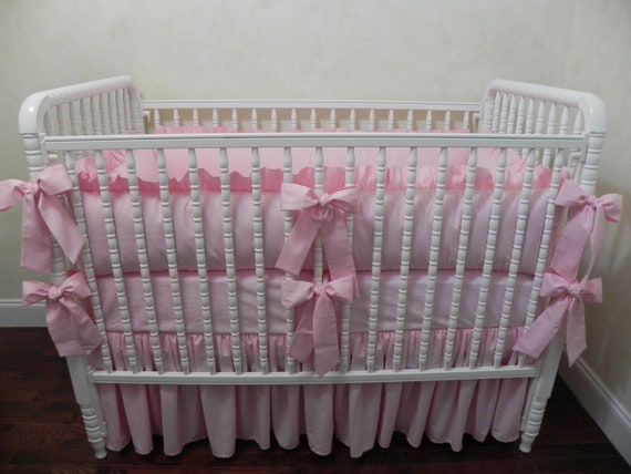 pink crib bumpers