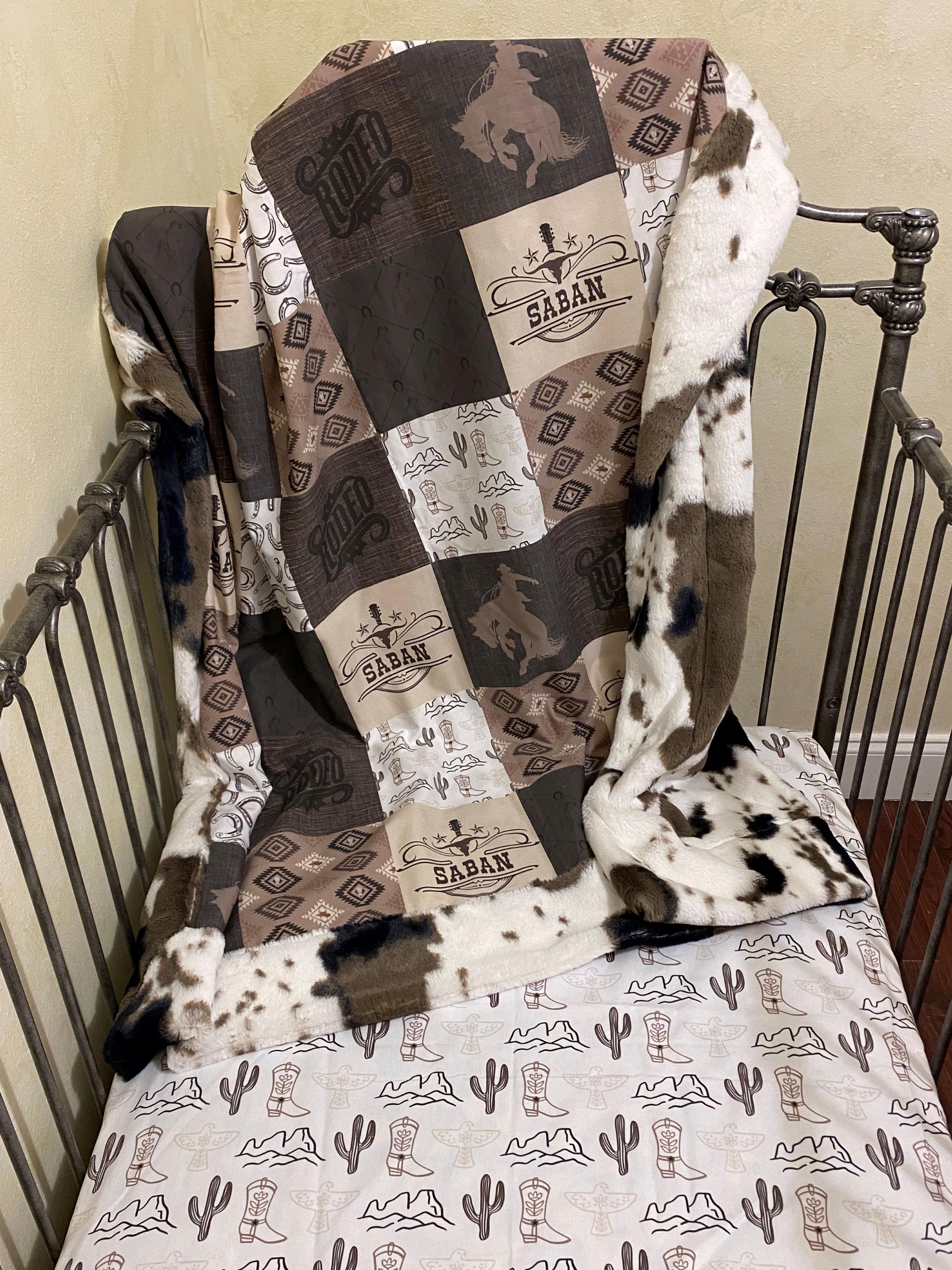 Western Crib Bedding Set, Cowboy Rodeo Baby Bedding - Etsy