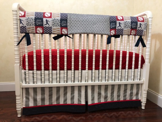 baseball baby bedding