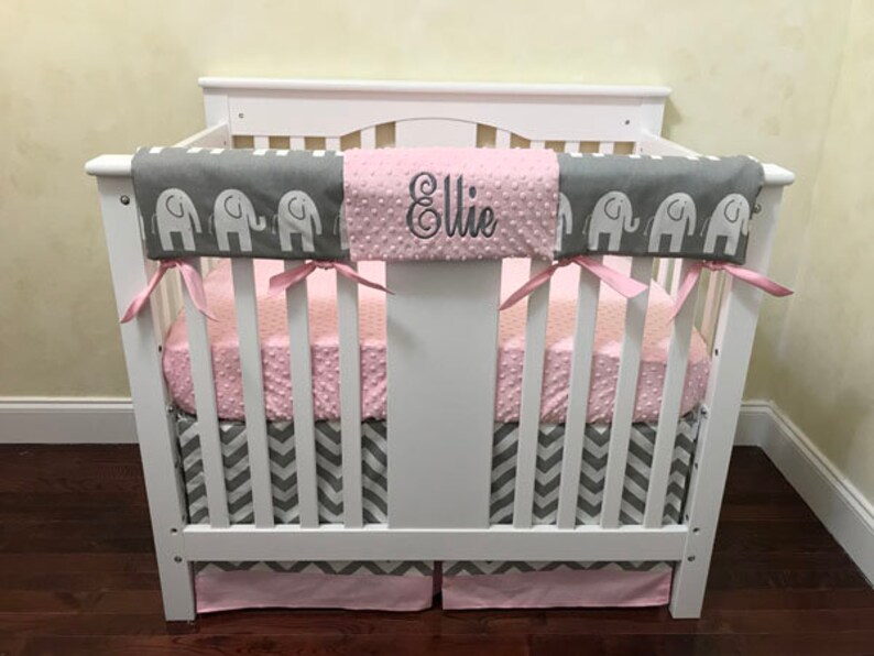 Baby Girl MINI CRIB Bedding Girl Mini Crib Baby Bedding Etsy