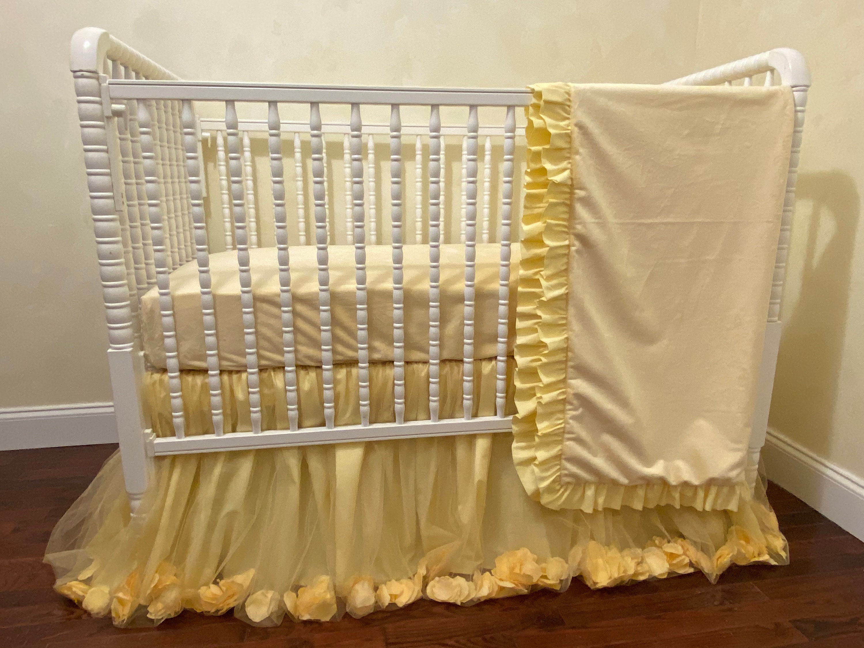 Yellow Baby Girl Crib Bedding Beauty and Beast Crib Bedding Etsy
