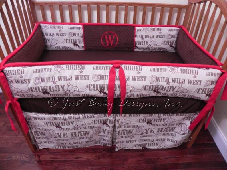 Cowboy Crib Bedding Western Crib Bedding Baby Boy Bedding Etsy