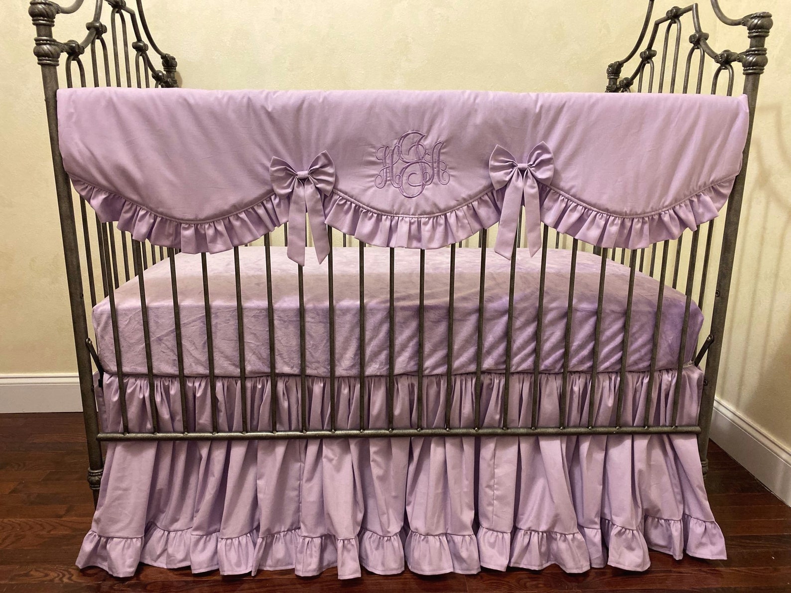 Lavender Crib Bedding Baby Girl Crib Bedding Crib Rail Etsy