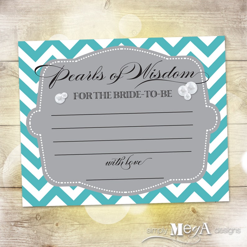 Bridal Shower Menu