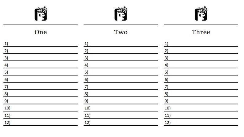 Scattergories - Replacement Answer Sheets - Board Game Printable ...