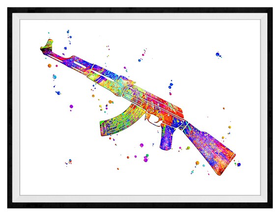 アート・デザイン・音楽 AK@ny AK-47 Lotus and AR-15 Lily Offset Set – OBEY GIANT