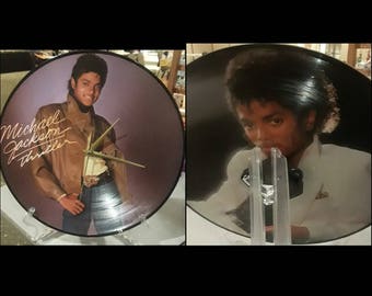 Reloj de vinilo con sublimación de Michael Jackson Thriller