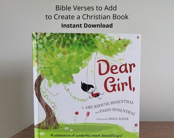 Bible Verses for Dear Girl | Christian Version of Dear Girl | Personalized Children's Book
