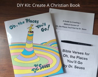 Customized Graduation Gift Create Your Own Custom Book Kit Oh the Places You'll Go DIY Gift Personalized Gift for Her