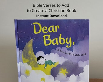 Bible Verses for Dear Baby | Christian Version of Dear Baby | Personalized Children's Book