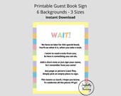 Dr. Seuss Graduation Guest Book Signing Poster Custom Baby Shower Guestbook Printable Digital Download Kindergarten Keepsake Sign Party