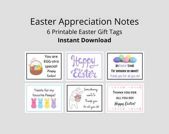 Spring Thank You Tags | Printable Easter Gift Tags