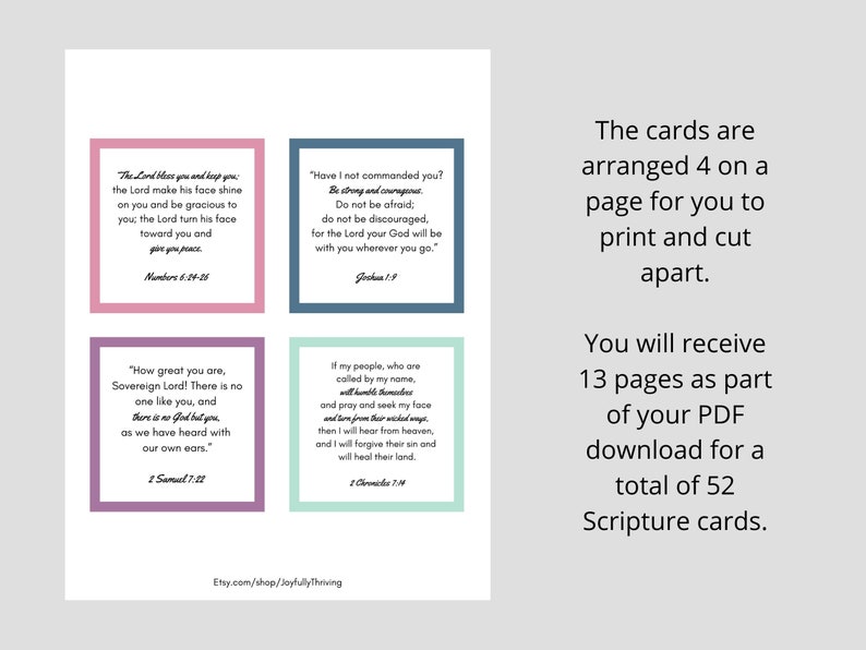 NIV Bible Verse Cards Scripture Cards for Women Printable - Etsy France