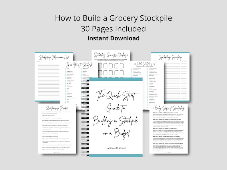 How to Stockpile Quick Start Guide to Building a Stockpile on a Budget Printable Stockpiling Ebook image 1