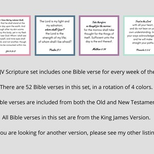 KJV Bible Verse Cards Scripture Cards for Women Printable Bible Verses ...