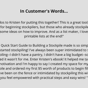 How to Stockpile Quick Start Guide to Building a Stockpile on a Budget Printable Stockpiling Ebook image 6