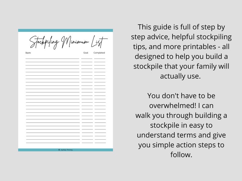 How to Stockpile Quick Start Guide to Building a Stockpile on a Budget Printable Stockpiling Ebook image 4