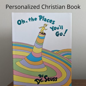 Christian Graduation Gift Oh the Places You'll Go Dr. Seuss Graduation Guestbook Christian Gift High School Graduation Gift College Gift