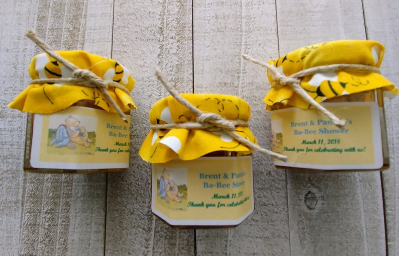 Winnie The Pooh Honey Jar Favors Baby Shower Favors Bumble Etsy