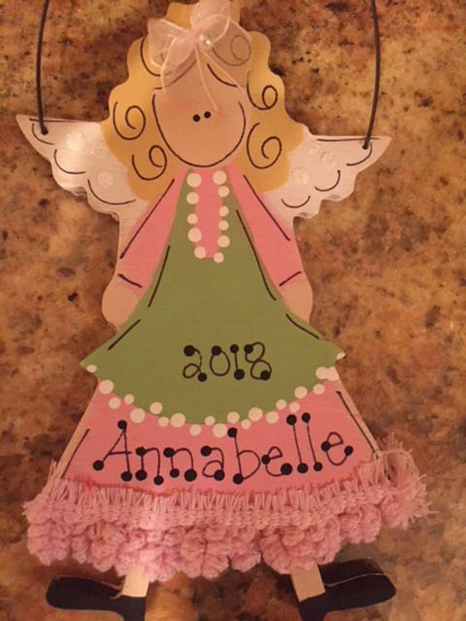 Angel Ornament Personalized Christmas Ornament  Etsy