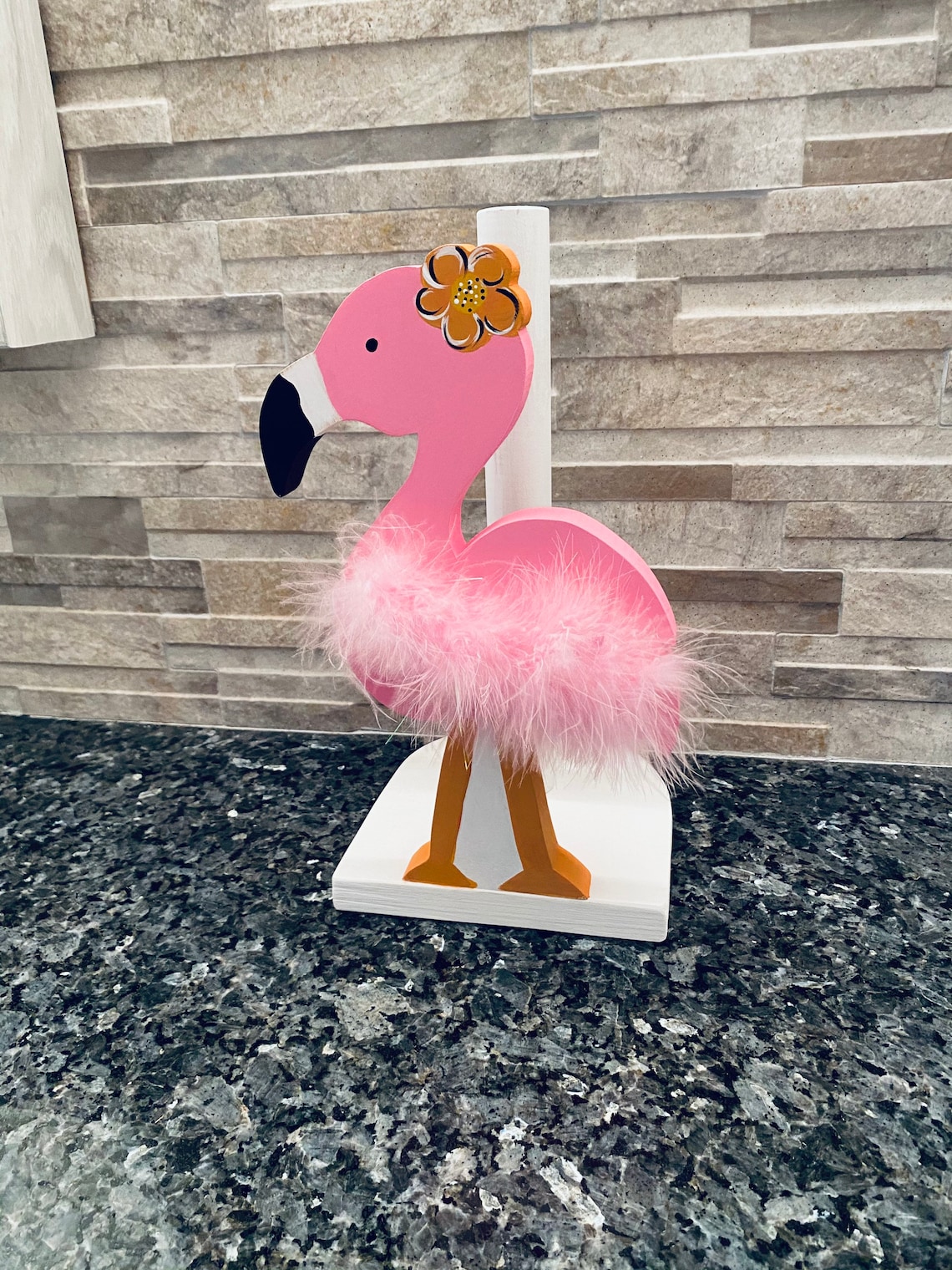 Flamingo Paper Towel Holder Flamingo Paper Towel Stand' | Etsy
