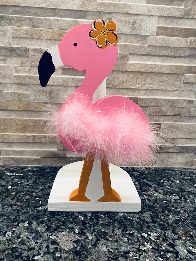 Flamingo Paper Towel Holder Flamingo Paper Towel Stand' | Etsy