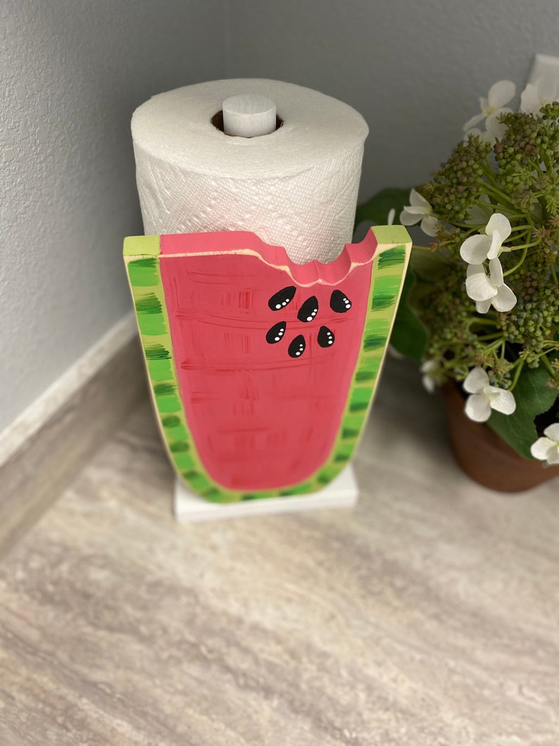 Watermelon paper towel holder picture