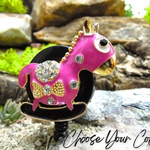 Donkey Badge Reel, Retractable Badge Holder, Crystal Donkey Badge Reel, Retractable Badge Reel, Nursing Student Graduation Gift