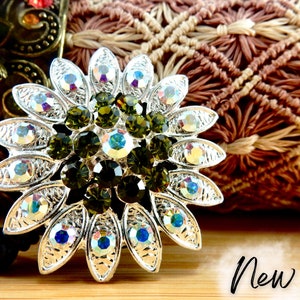 Carretel de crachá retrátil de flor de cristal, carretel de crachá de identificação de strass floral, carretel de crachá de girassol brilhante, carretel de crachá de enfermeira, presente de formatura BSN