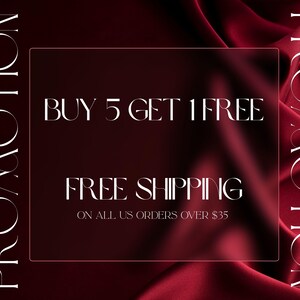 The image is a promotional advertisement for a sale, offering a free shipping promotion on all US orders over $35.