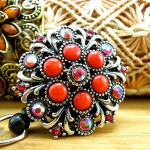 Bling Retractable Badge Reel, Retractable ID Badge Holder, Retractable Badge Reel, Unique RN Gifts, Cute Nurses Week Gifts, Nurse Gift