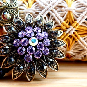 Bloem badge clip, intrekbare verpleegster ID badge clip, strass badge clip, dames bloemenontwerp badge clip, bling bloem badge clip