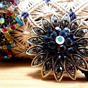 Floral Badge Reel, Intrekbare Nurse Badge Reel, Rhinestone Badge Reel, Women's Flower Design Badge Reel, Bling Flower ID Badge Reel