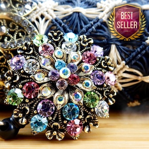Badge Holder Bling, Retractable Badge Holder, Rhinestone Badge Holder, Crystal Badge Holder, ID Badge Holder, RN Badge Holder, Nurse Jewelry