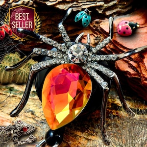 Spider Badge Reel Halloween, Cute Halloween Spider Badge Holder, Spooky Spider Badge Clip, Halloween Nurse Badge Reel, Halloween Jewelry RN