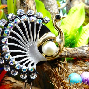 Peacock Bling Badge Clip, Retractable ID Badge Holder, Peacock Retractable ID Badge Holder, Medical Lab Tech Badge Reel, ID Holder Color • 8