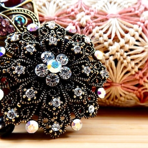 Unique ID Badge Holder, Nursing ID Clip, Office Rhinestone Badge Reel, ID Badge Holder, Badge Clip Retractable, Nurse Graduation Gift  image 1