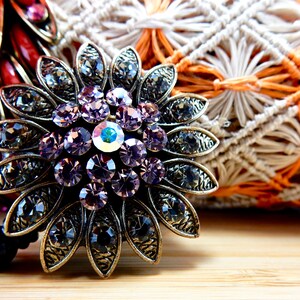 Bloem intrekbare badge clip, intrekbare verpleegster badge clip, strass badge clip, dames bloemen badge clip, bling naam ID badge clip