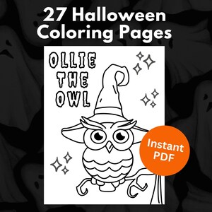 Halloween Coloring Pages, Coloring Pages for Kids, Classroom Coloring Pages, Kids Halloween Party Favors, School Classroom Halloween Games